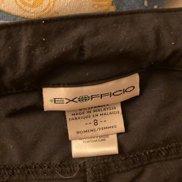 ❤️Exofficio black capris size 8 - Picture 5 of 5